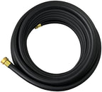 Flexon Flextreme 5/8" x 50ft Black Synthetic Performance Rubber Garden Hose – Lightweight, All-Weather Flexibility, Heavy-Duty, Kink-Resistant, Solid Brass Couplings, Watering Hose for Lawn & Garden - Image 2
