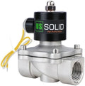 U.S. Solid 1 inch Stainless Steel Electric Solenoid Valve 110VAC Normally Closed Air Water by USSolid