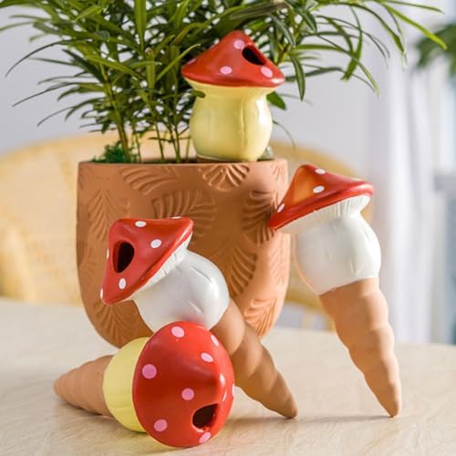 Abaodam 4pcs Ceramic Plant Watering Spikes for Indoor Garden Control - Image 7