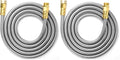 UNCO- Metal Garden Hose, 10 Feet Stainless Steel No Kink, Durable Flexible (Pack of 2) by Unco