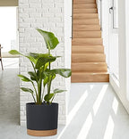 Plant Pots for Indoor Plants, 2 Pack 12 Inch Pots for Plants (12” Black) - Image 5