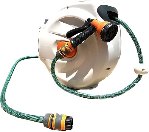 Wall Mount Swivel Automatic Retractable Garden Water Hose Reel w/50ft x 1/2" by Unknown