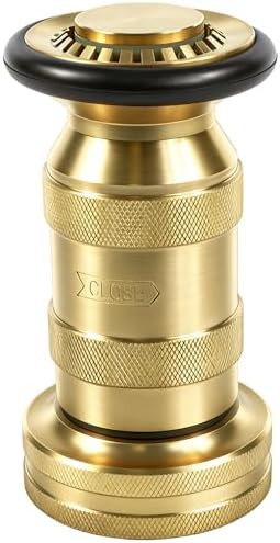 1-1/2 Inch Fire Hose Nozzle Brass NH/NST 85 GPM 100 PSI by SpringSpray