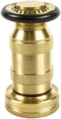 1-1/2 Inch Fire Hose Nozzle Brass NH/NST 85 GPM 100 PSI by SpringSpray