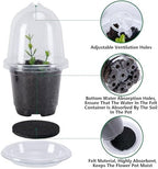 EBaokuup 20 Pack Self Watering Seed Starter Pot, 3 Inch Automatic Watering Plant Nursery Pots with Humidity Dome, Self Watering Nursery Pots for Potted Plants Seed Germination - Image 3