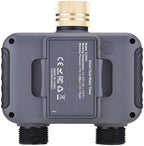 BT Irrigation Timer Double Outlet Water Valve Smart Control Garden Yard Watering System - Image 2