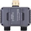 BT Irrigation Timer Double Outlet Water Valve Smart Control Garden Yard Watering System by Domary
