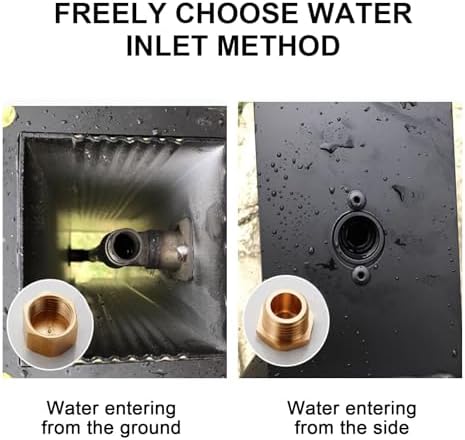 Freestanding Garden Water Column, Frost Free Hydrant, Floor-Standing Tap with Hose Holder, Sun and Cold Protection, for Irrigation and Watering(74cm/29.1in) - Image 4