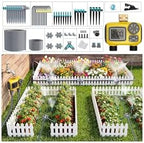 172FT Drip Irrigation System Kit with 2 Zone Water Timer for Garden by Unknown