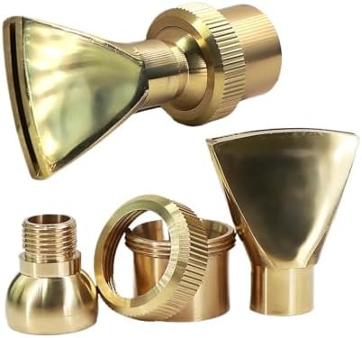 1/2 3/4 1 1.5 2 Adjustable Fan Shaped Brass Fountain Nozzle Spray Decorate Pond Jet Sprinkler Head(1I2 Inch to 3I4 Inch) by Unknown