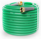 Garden Hose 75 ft, Slim Lightweight All-Weather Water Hose, Flexible and Durable, Leak-Free Connections, EPDM Rubber Hose for Patio, Lawn (Green) by Unknown