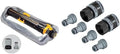 65154AMZ Melnor Metal Turbo Sprinkler & 65175AMZ 6 Piece Quick Connect Set Connector Bundle, Black, Blue by Melnor
