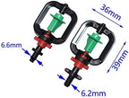 Garden Lawn Sprinkler Irrigation System Microjet Greenhouse Hanging Rotating Micro Nozzle with Barbed 1/4(1 I 4 Barbed) - Image 4