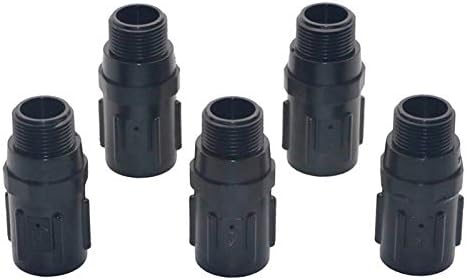 Leak-proof pipe hose fittings Preset Pressure Regulators with 3/4" FHT x MHT Hose Thread Reduces Incoming Water Pressure 15PSI To 45PSI Garden Watering 10 Pcs ( Color : 45PSI , Diameter : 3/4'' ) - Image 5