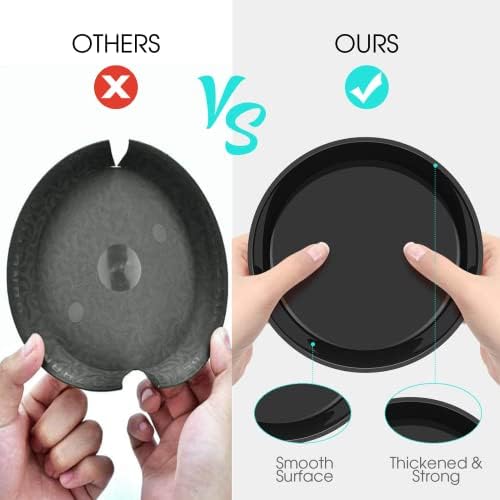 6 Pack Plant Saucer 12 14 16 18 20 22 Inch Plastic Plant Tray, Sturdy and Durable Flower Pot Container Accessories Plant Pot Saucers for Indoor and Outdoor (20 Inch, Black) - Image 3