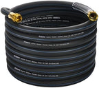 5/8 IN. × 75FT. Heavy Duty Hybrid Rubber Garden Hose, High Flow 5/8" I.D. No Memory Durable Lightweight Water Hose for Watering, Irrigation, Water Transfer Pump by Flaronro