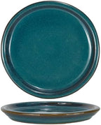 W&W Ceramic Plant Saucer - Plant Trays for Indoor Pots (Teal, 13 inches, 2 Packs) by WWHomeDecor