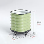 Patio Flower Plant Planter Box, Vegetables Planting Container, for Vegetable Planter Grops Garden Outdoor Patio(H55CM,42.5x42.5cm) - Image 2