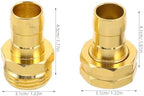 KICHOUSE 4 Sets Garden Hose Repair Connector Kit with Clamps, 5/8'' 3/4'' Garden Hose Adapter/Fittings for Outdoor Watering, Irrigation - Image 2