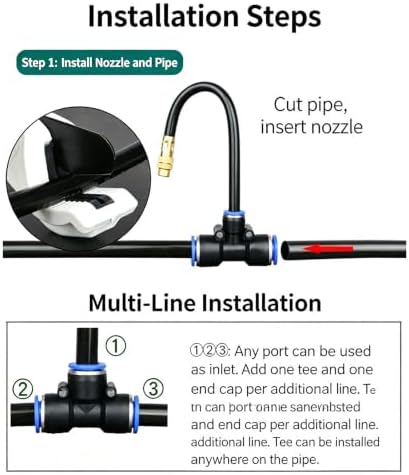 Agricultural Irrigation Sprayer Sprinkler Brass Atomization Nozzle Misting Watering Systems Atomization Sprinkler Garden Misting Watering Systems - Image 5