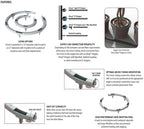 One Stop Outdoor 60 PCS Premium Hevy Duty Drip Irrigation Watering Ring, Halo, Circle, Great for Greenhouse & Commercial Grower Applications (5" Diameter Ring, 60) - Image 3