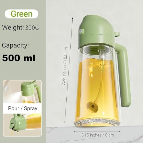Continuous Spray Bottle 300ml – Fine Mist Plastic Mister for Plants, Hair & Cleaning, Refillable Reusable Spray Bottle with Modern Ergonomic Design (Green) - Image 4