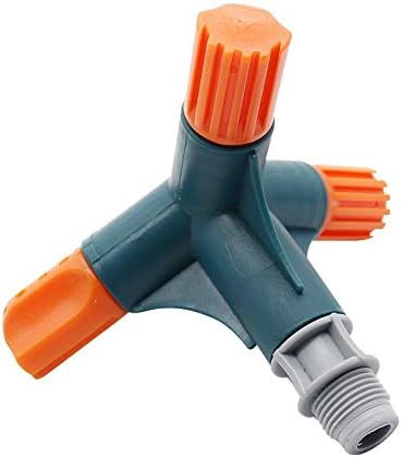 Garden Sprinkler 20 Pcs Plastic Rotary Three-Arm Sprinkler with 1/2" Male Thread Agriculture Lawn Irrigation 360 Degree Rotating Sprinkler Nozzle - Image 2