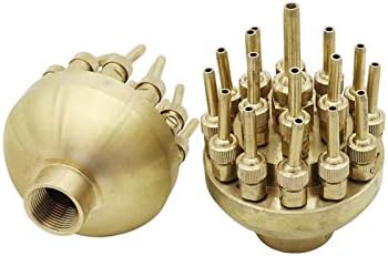 Xiaochen Lawn Irrigation Garden Watering 1" /1.5" Brass Adjustable Three-Layer Flower Fountain Nozzle Center Straight Direct Current Scattering Landscape Nozzle 1Pc (Color : 1 inch) - Image 5