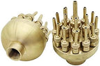 Xiaochen Lawn Irrigation Garden Watering 1" /1.5" Brass Adjustable Three-Layer Flower Fountain Nozzle Center Straight Direct Current Scattering Landscape Nozzle 1Pc (Color : 1 inch) - Image 5