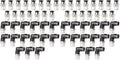 TAILONZ PNEUMATIC Elbow and Straight Combination 1/4 Inch Tube OD x 1/8 Inch NPT Thread Push to Connect Fittings PC-1/4-N1+PL-1/4-N1(Pack of 60) by TAILONZPNEUMATIC
