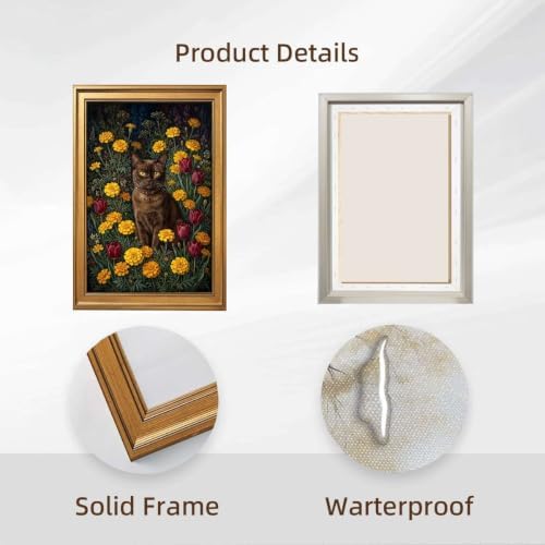 Gold Vintage Framed Antique Key Wall Art, Moody Still Life Print - Image 2