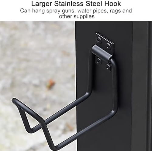 Free Standing Hose Holder, Yard Fountain, Solar LED Light Pole, Dual-Speed Dual Light Mode, Suitable for Garden Irrigation(75x10cm/29.5x4in) - Image 4