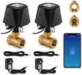 Smart WiFi Water Valve, Brass Motorized Ball Valve with Timer & App Remote Control, Alexa/Google Home Compatible, Ideal for Garden Sprinkler, Pool Filling, Greenhouse & Hydroponics, 1/2" NPT by CREECHWA