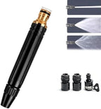 Heavy Duty Adjustable High Pressure Hose Nozzle Suitable 8X Booster Car Wash Water Gun with Jet Mist Shower Spray, Copper Alloy Portable Power Washer for Garden Lawn Watering (1 PCS) by Deedsen