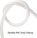 EASTRANS 1-1/4" ID x 10ft High Pressure Braided Tubing Clear Vinyl Hose - Image 5