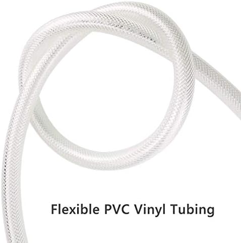 EASTRANS 1-1/4" ID x 10ft High Pressure Braided Tubing Clear Vinyl Hose - Image 5