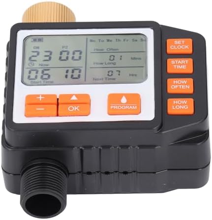 Rengue Sprinkler Timer, Hose Timers Irrigation Controller for Lawn Garden, Accurate Watering 3-8 Bar Pressure, 4.3x5.5in for Smart Plant Care Sprinkler Timer, Plastic Copper Automatic - Image 4