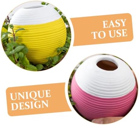 BESPORTBLE 4pcs Terracotta Plant Watering Globes with Self Watering Spikes for Outdoor Plants Large Ceramic Drip Irrigation Stakes Automatic Devices for Garden and Patio - Image 3