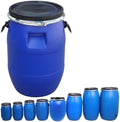 Food Grade Plastic Drum Shipping Barrels Air Tight Water Barrel with Lock Ring Rain Water Collection Barrel 30 50 60 65 100 120 160 200L for Garden Basement Fermentation Storage(100L) by Unknown