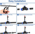Raised Bed Watering System for Multiple Beds, Water Hose Mister Kit - Image 3