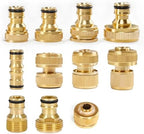 Expandable Garden Hose Repair Kit 10PCS Large All Copper Hose Quick Connectors Water Pipe Pouring Joints Irrigation Tools Watering Accessories(4point Male Thread) - Image 2