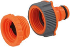 Amig - Adapter And Reducer For Faucet Fittings | 1/2" And 3/4" | Quick And Easy Connection For Water Pipes | Frost And UV Resistant | ABS Plastic And Rubber | Orange And Grey - Image 3