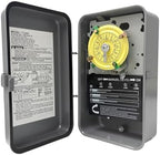 T104R Mechanical Timer Switch, 208–277 VAC 40 Amp,Pool Pump Switch, 24 Hour 12 ON/Off for Pump, Heavy Duty Pool Timers Outdoor, Timer for Pump Lights HVAC Systems, 5 Years Warranty by Bxmgr