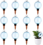 12 Pack 17 oz Self Watering Globes for Plants with Covers, Blue by LOYIM