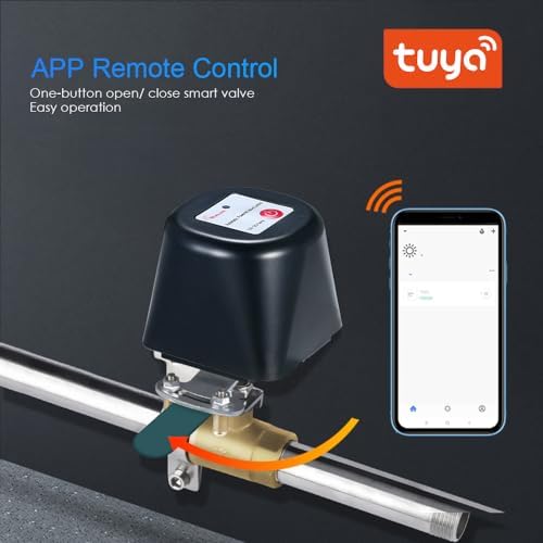 WiFi Smart Water Valve, WiFi Control Automatic Shut Off Valve Timer for Watering Sprinkler and Gas Compatible with Alexa, Google (UK) - Image 7