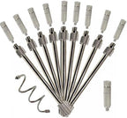 20 Pack Brass Misting Nozzles & Flexible Extension Pole 3/16'', Mist Nozzle Extension Pole, Nozzle Extension for Fog Nozzle 10/24 UNC(Size:Pole 10cm,) by Unknown