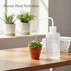 Precision Squeeze Watering Bottle with Narrow Nozzle, Durable POM Plastic for Indoor Plants, White - Image 3