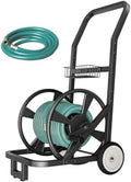 Artigarden Garden Hose Reel Cart with Wheels, Outdoor Water Hose Cart Black by Artigarden