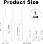 METALLIXITY Hanging Clear Glass Hydroponic Plant Propagation Tube Vase 3Pcs - Image 2