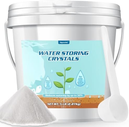 Water Storing Crystals for Plants, Keeps Soil Moist, 5LB, Fine by Oycevila